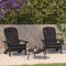 Flash Furniture Gray Adirondack Chairs with Gray Cushions, 2PK 2-JJ-C14501-CSNGY-SLT-GG - alternate 1